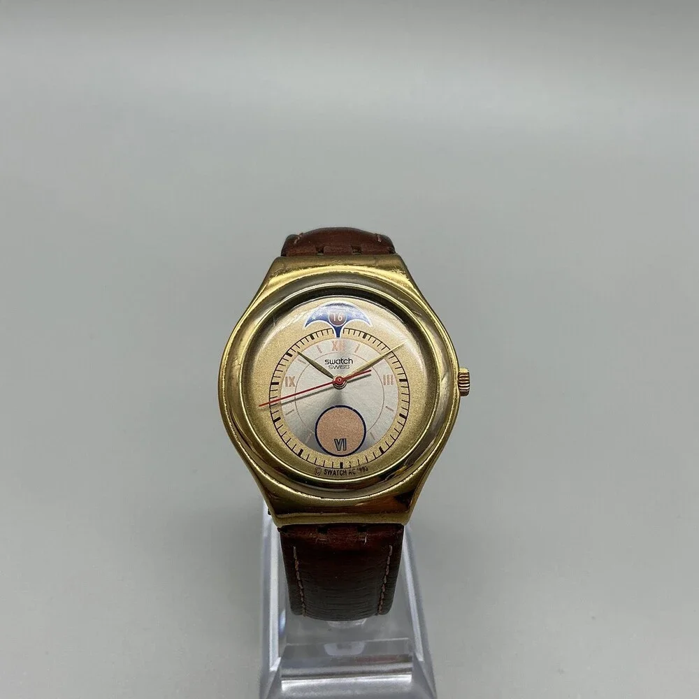 Vintage Swatch Irony Big Handsome PrinceYGG400 Mens Watch 37mm New Battery
